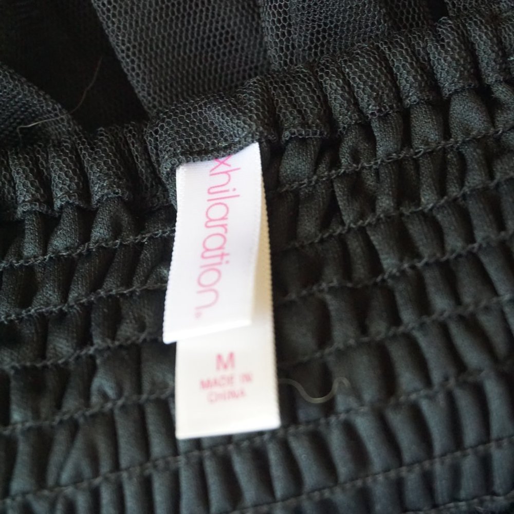 Simple Black Ruffle Dress - Picture 3 of 4